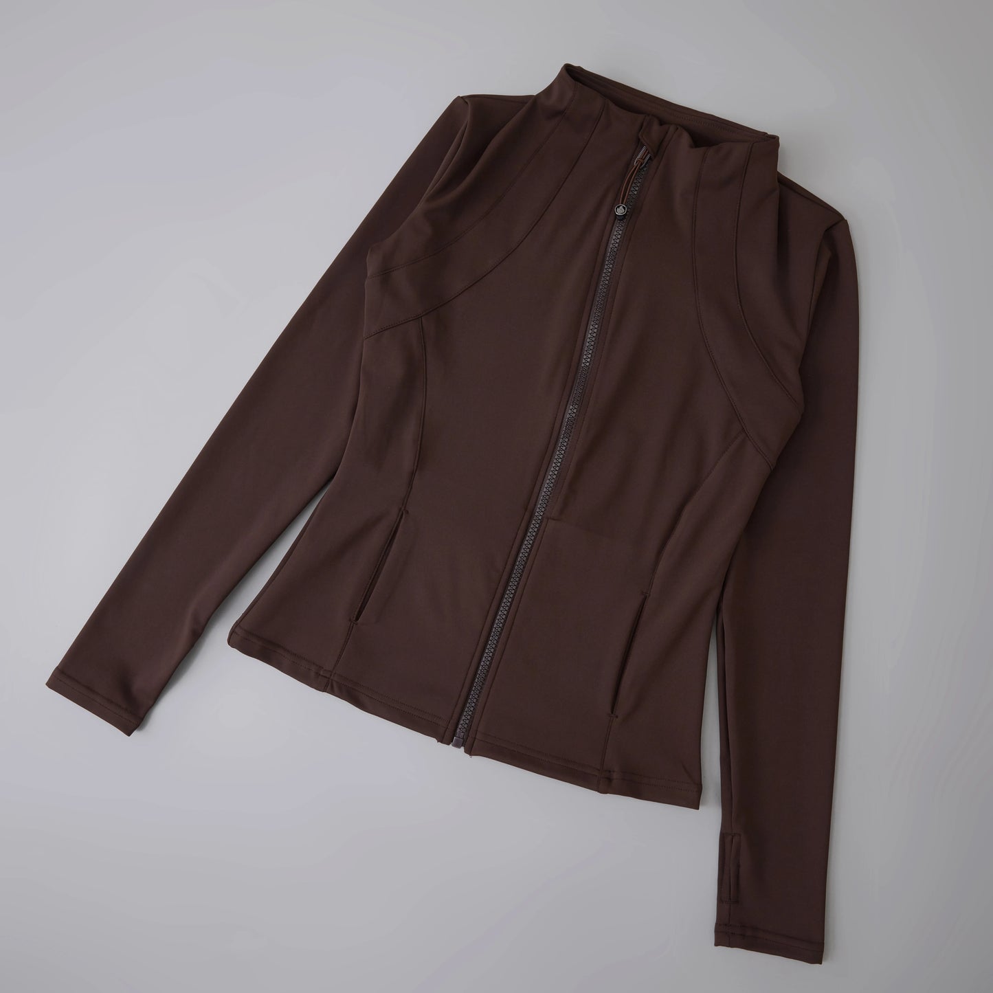  Long Sleeve Stand-Up Collar Yoga Tops