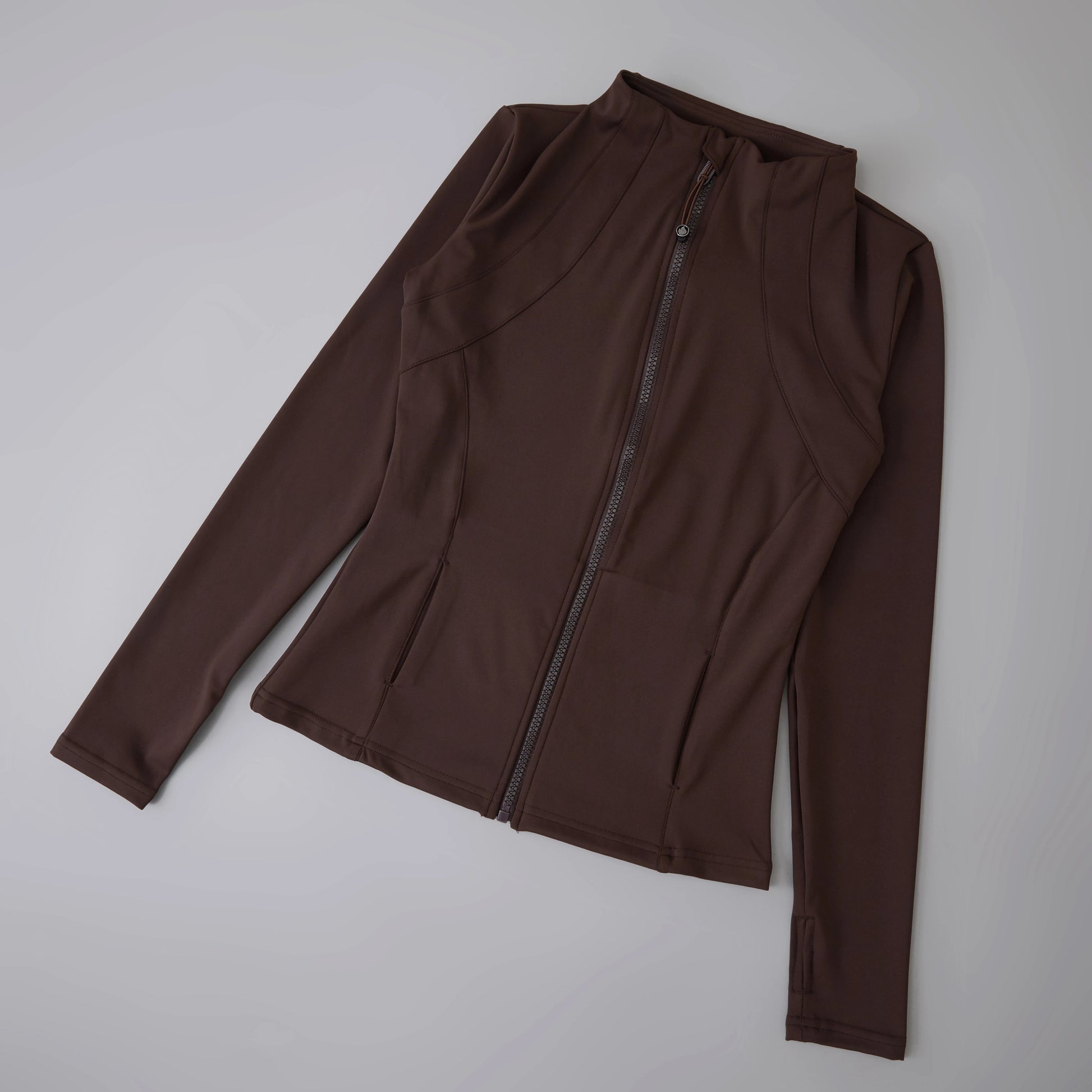  Long Sleeve Stand-Up Collar Yoga Tops