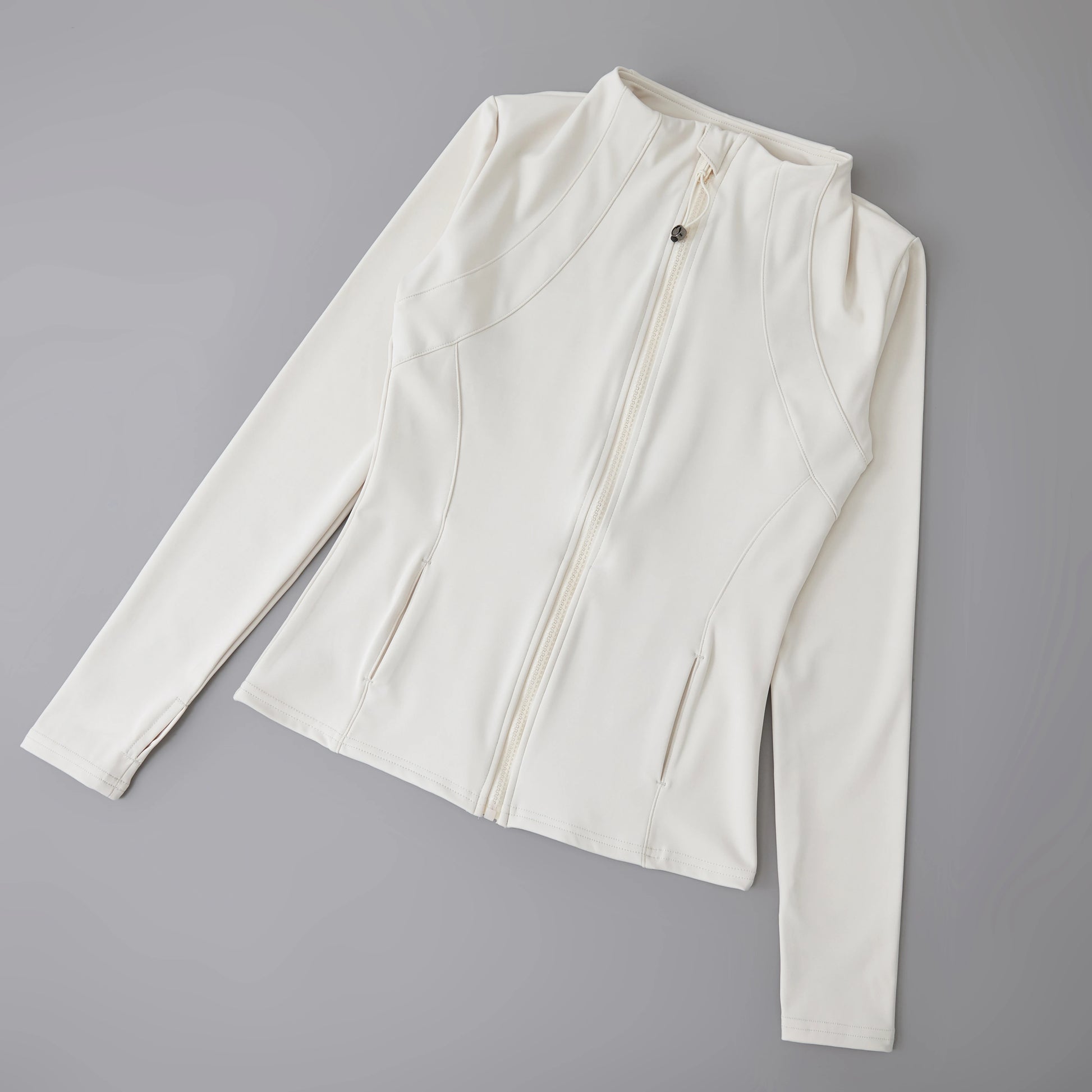 Long Sleeve Stand-Up Collar Yoga Tops