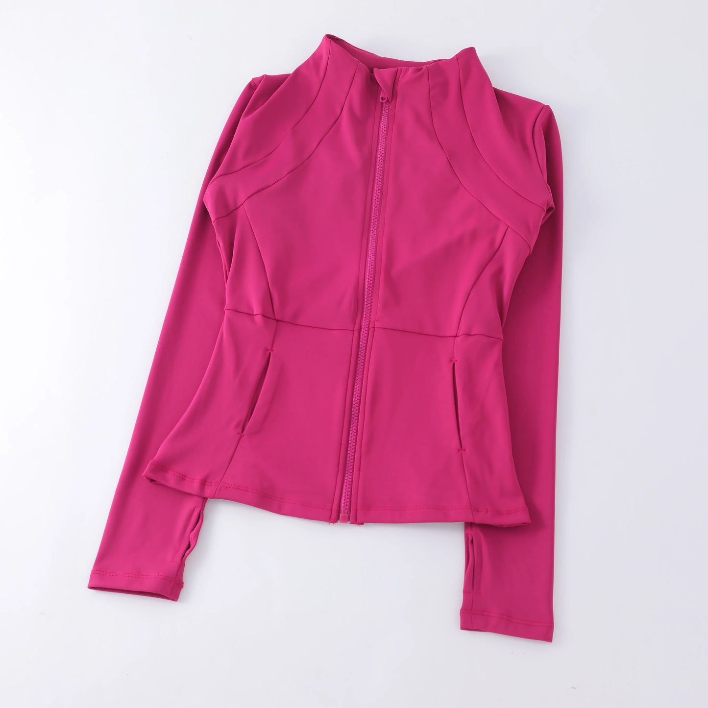  Long Sleeve Stand-Up Collar Yoga Tops