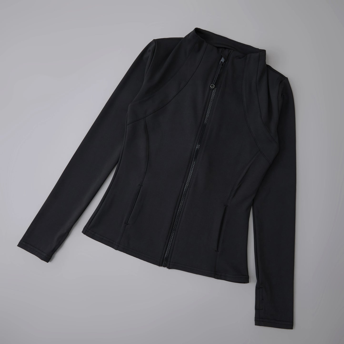  Long Sleeve Stand-Up Collar Yoga Tops